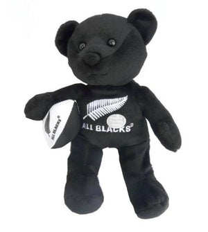 All Blacks Rugby Beanie Bear and Ball with Haka Sound - ShopNZ