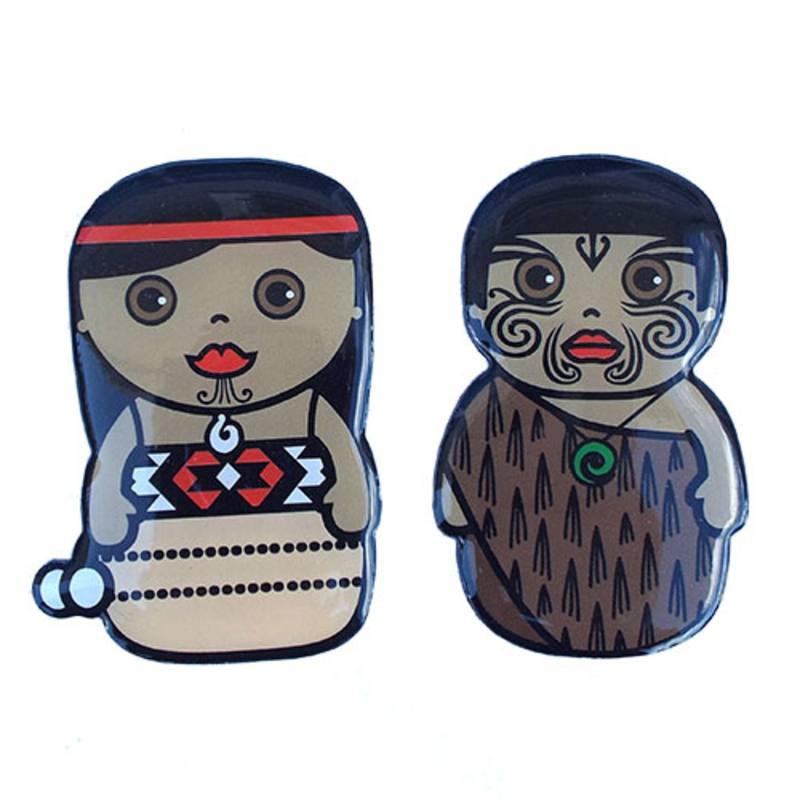 Set of 2 Maori Fridge Magnets - ShopNZ