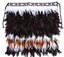 Baby or Child Maori Korowai Cloak in Black White Tan
