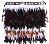 Baby or Child Maori Korowai Cloak in Black White Tan - ShopNZ