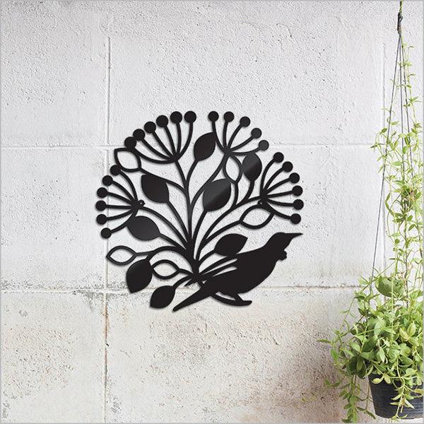 Beautiful Indoor Outdoor Tui and Pohutukawa Art Circle - ShopNZ