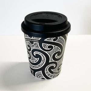 Black Maori Tattoo Bamboo Coffee Cup Mug - ShopNZ