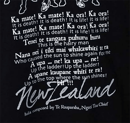 Black NZ Rugby Haka Maori T-shirt - Kids and Adults - ShopNZ