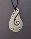 NZ Maori Large Bone Fish Hook Necklace