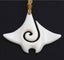 Maori Bone Stingray Koru Necklace