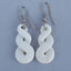 NZ Bone Maori Double Twist Earrings