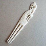 Maori Bone Manaia Protector Heru Comb - ShopNZ