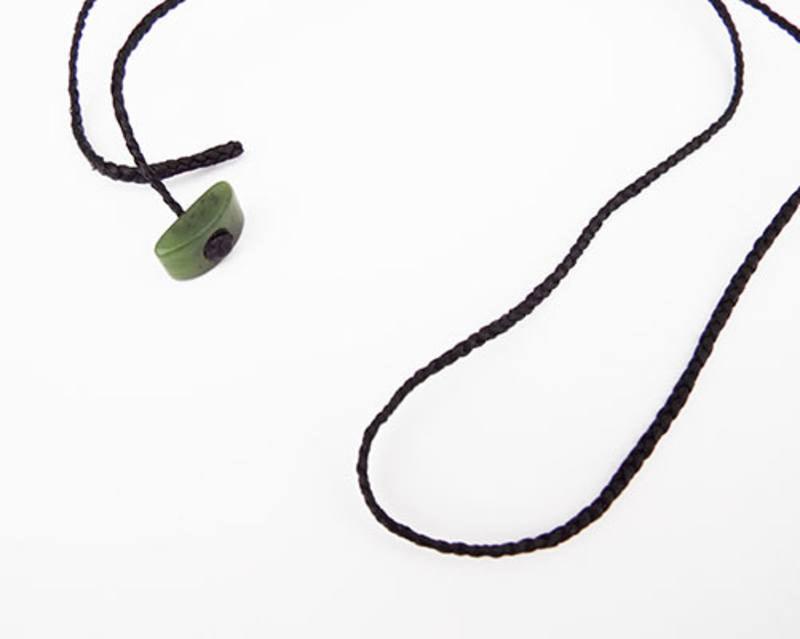 Braided Necklace Cord with Greenstone Toggle - ShopNZ