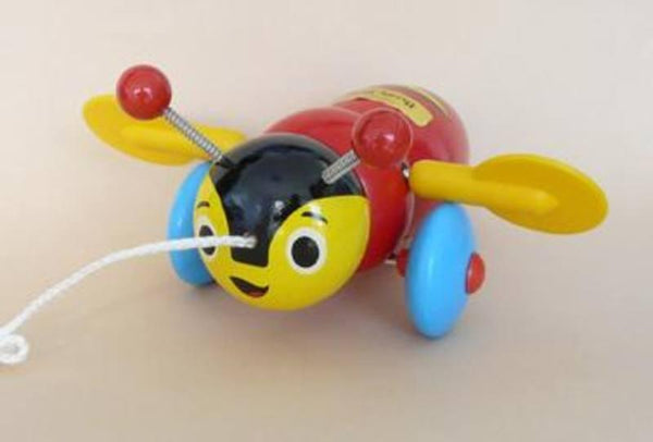 Pull Buzz Bee Toys Buzzy Bee Wooden Toy – ShopNZ