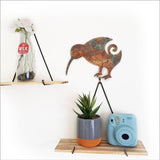 Weathered Copper Koru Kiwi Bird Wall Art - ShopNZ