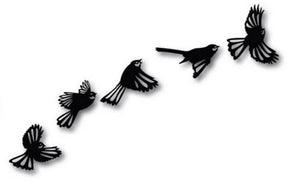 Flying Flock of Fantails Mirror or Panel - ShopNZ