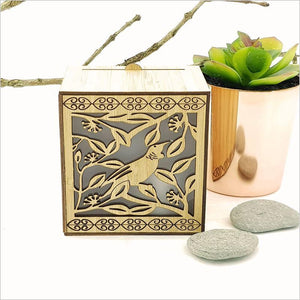 Tui on Pohutukawa LED Tealight Candle Box - ShopNZ