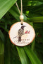 Wood Cut NZ Tui Bird Xmas Ornament