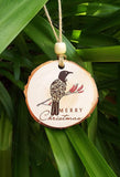 Wood Cut NZ Tui Bird Xmas Ornament - ShopNZ