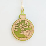 Lime Green Kiwi Christmas Ornament - ShopNZ