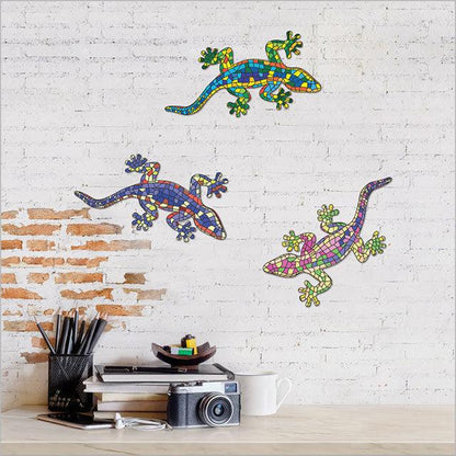 Colourful NZ Gecko Lizard Wall Art - ShopNZ