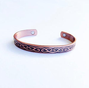 Maori Kowhaiwhai Koru Copper Bracelet - ShopNZ