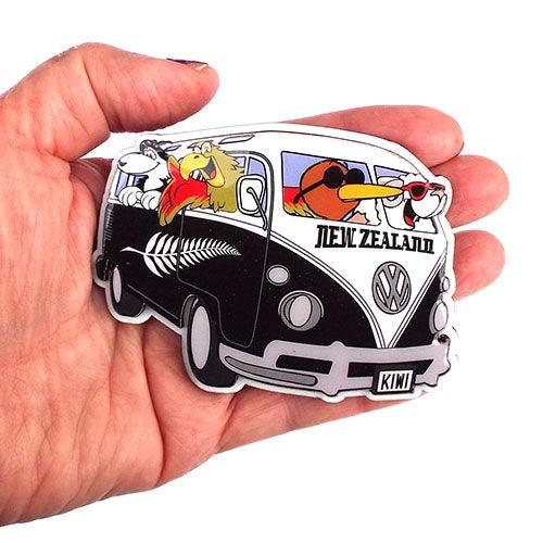 Cute Kiwi and Friends VW Fridge Magnet - ShopNZ