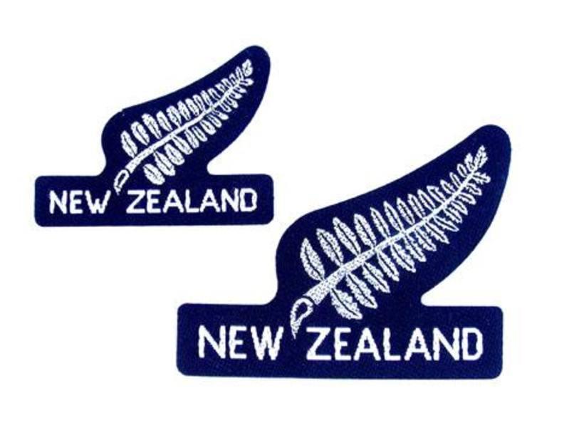 Cutout Iron - on NZ Silver Fern Patch - ShopNZ