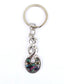 NZ Paua Shell Friendship or Love Twist Keychain