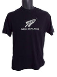 Black NZ Adult Silver Fern T-shirt - ShopNZ