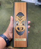 Maori Wheku Carved Face Rimu Wall Art - ShopNZ