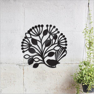 NZ Made Fantail on Pohutukawa Circle - 2 sizes - ShopNZ