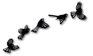 Flying Flock of Fantails Wall Art - ShopNZ