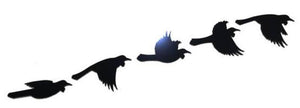 Flying Flock of Tuis Wall Art - ShopNZ