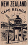 NZ Cape Reinga Wooden Postcard