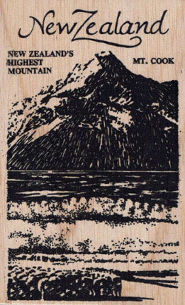 Mt Cook New Zealand Wooden Postcard - ShopNZ