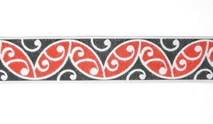 Red and Black Maori Koru Braid - ShopNZ