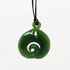 Genuine NZ Greenstone Maori Twist with Inner Koru Necklace - ShopNZ