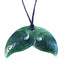 Greenstone Whale Tail Koru Necklace