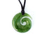 Small NZ Maori Greenstone Koru Necklace