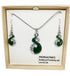 Gorgeous Green Maori Love Twist Necklace and Earrings Set - ShopNZ