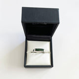Mens Sterling Silver and Greenstone Ring - ShopNZ