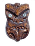 Heavily Carved Extra Large Maori Wheku Mask - ShopNZ