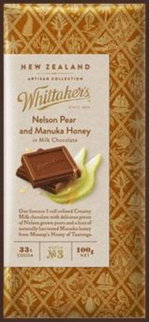 Whittakers Artisan Chocolate - Nelson Pear and Manuka Honey - ShopNZ