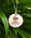 Wood Cut NZ Kiwi Christmas Ornament