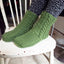 Gorgeous Green NZ Sheepskin and Wool Slipper Socks