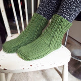 Gorgeous Green NZ Sheepskin and Wool Slipper Socks - ShopNZ