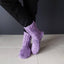 Purple NZ Sheepskin and Wool Slipper Socks