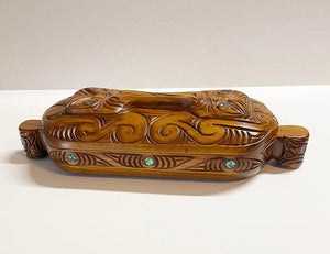 37cm Maori Haehae Wakahuia Treasure Box - ShopNZ