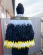 Maori Taranaki Gold and Black Korowai Cape