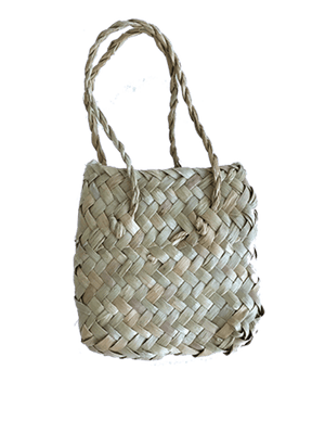 Mini Flax Kete Bag 7 x 7 cm - ShopNZ