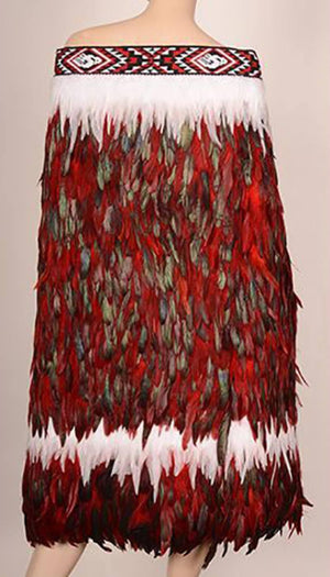 Red And Black Maori Korowai - ShopNZ