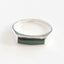 Mens Sterling Silver and Greenstone Ring