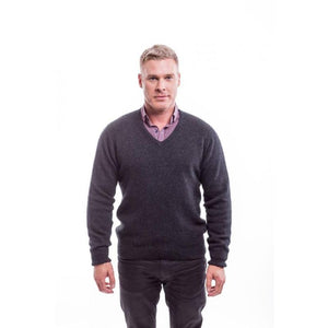 NZ Possum Merino Mens V-neck Sweater - ShopNZ