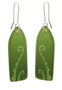 Stone Arrow Recycled Glass Fern Earrings